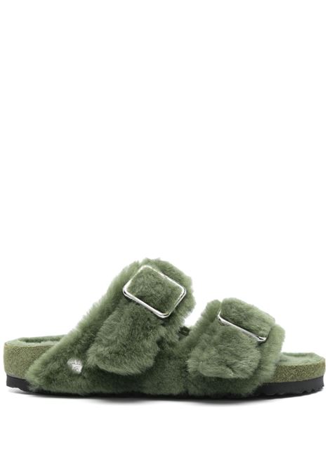 Ciabatte in shearling arizona in verde Birkenstock 1774 - donna BIRKENSTOCK 1774 | 1030001GRN